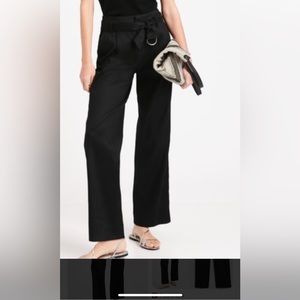 NWT Banana Republic Petite High-Rise Linen-Cotton Pant